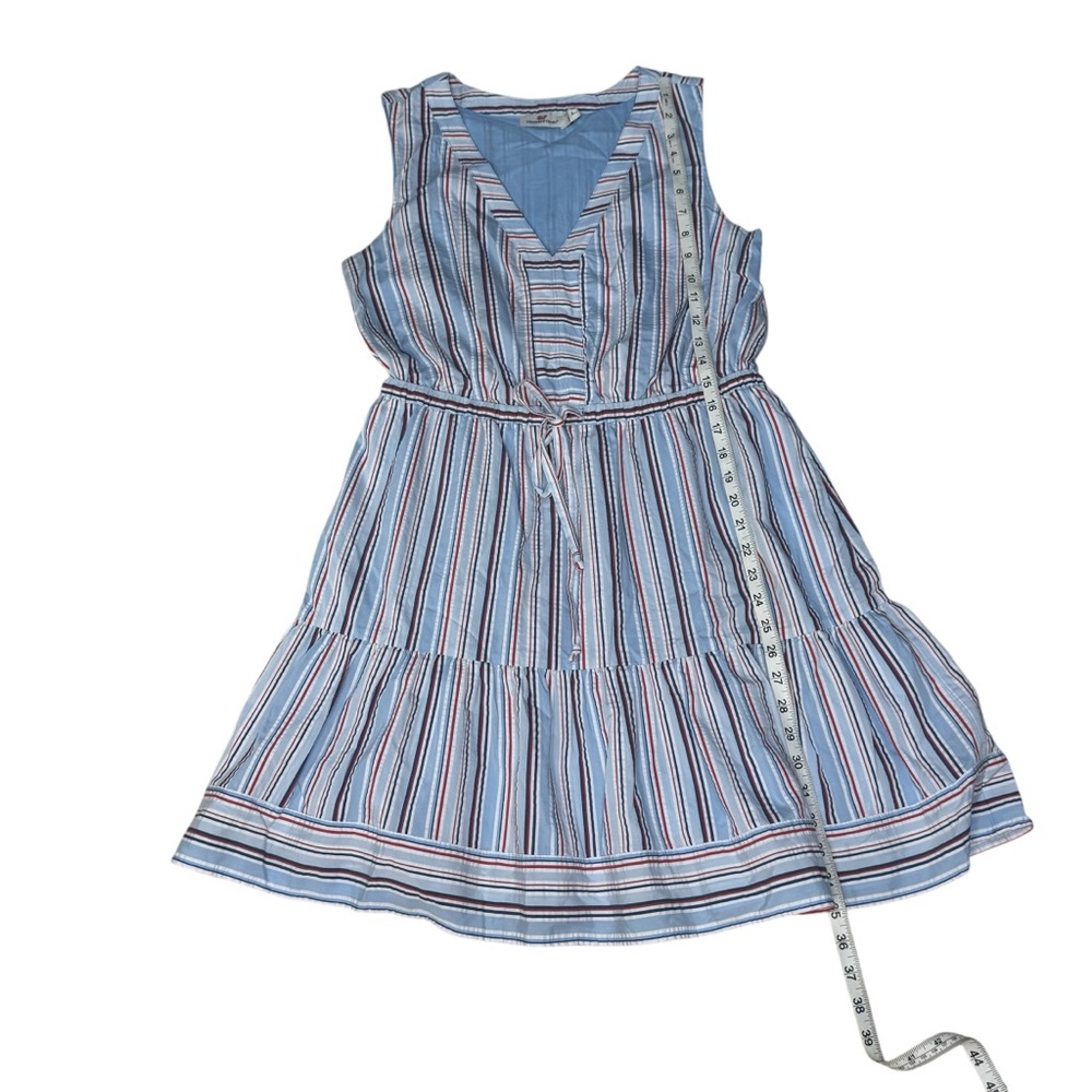 Vineyard Vines Striped Seersucker Dress, Size Small - Picture 4 of 5